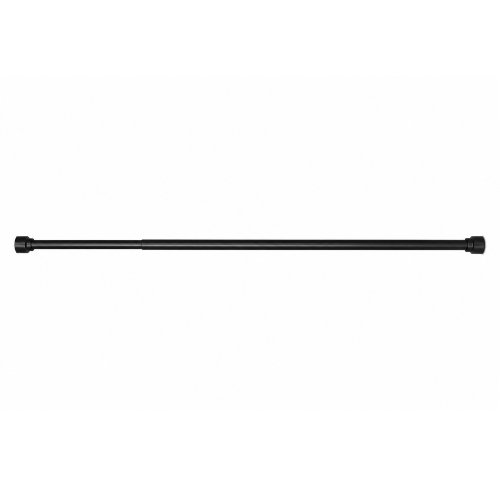 Barral extensible hierro con soporte redondo negro