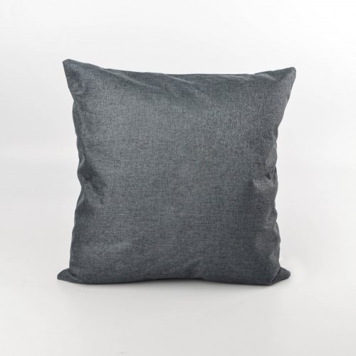 Funda de almohadon 43 x 43 cm liso jaspeado gris oscuro