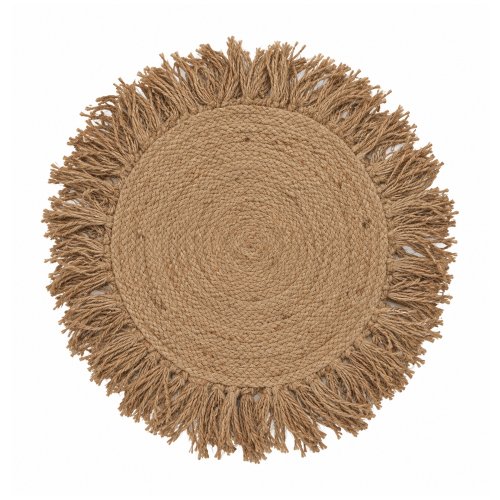 Individual 35 cm yute con flecos