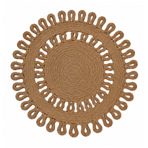 Individual 35 cm yute con borde bulches