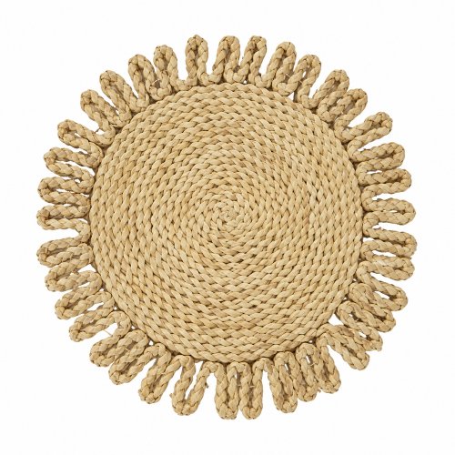 Individual redondo 38 cm borde pliegues
