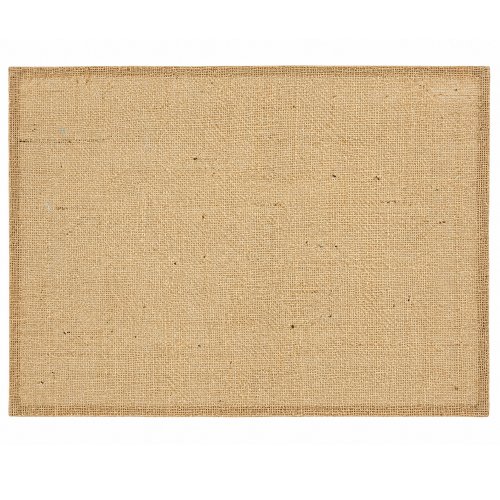 Individual de yute rectangular 32 x 45 cm con borde natural
