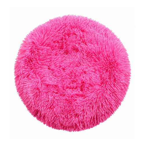 Cobertor de inodoro 41 x 36 cm pelo largo rosa