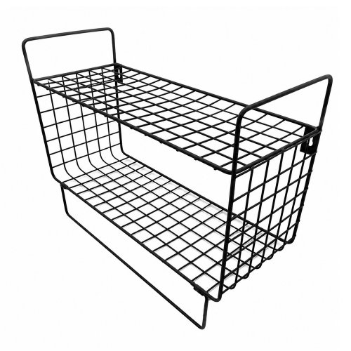 Colgante repisa de metal negro